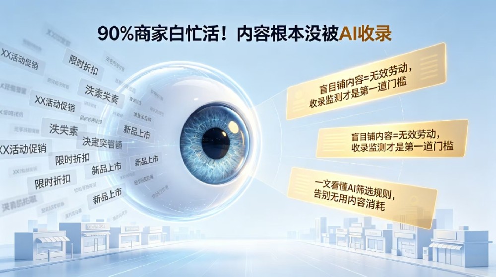 监测实战一：你以为在做AI GEO，其实90%的内容根本没被AI看见