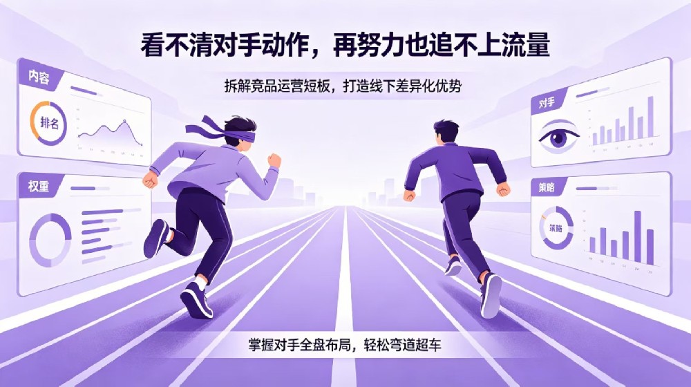 监测实战六：AI GEO不做竞品监测，等于蒙着眼睛跟人赛跑