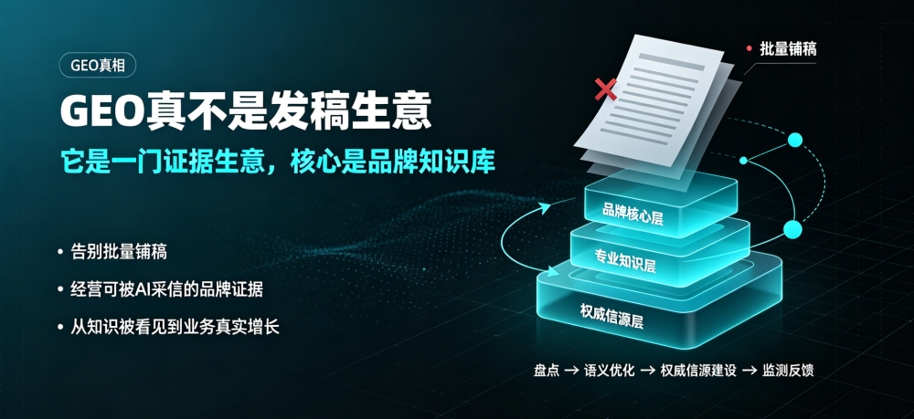 GEO不是一门发稿生意